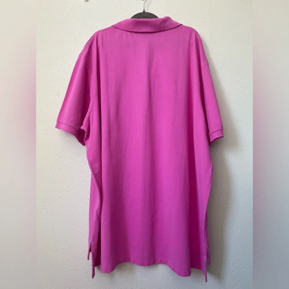 NWT Polo Ralph Lauren The Iconic Mesh Polo Shirt Maui Pink Size 4XB